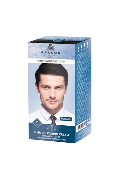 Kallos Glow men's hair dye 10 Black, 60 ml