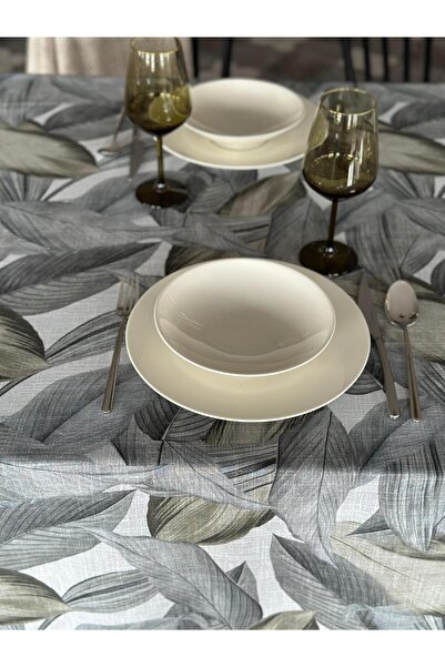 Lucien Home Printed Tablecloth with Linen Effect