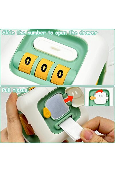 Generic Baby Busy 6-in-1 Sensory Activity Cube for Babies and Toddlers (Green)