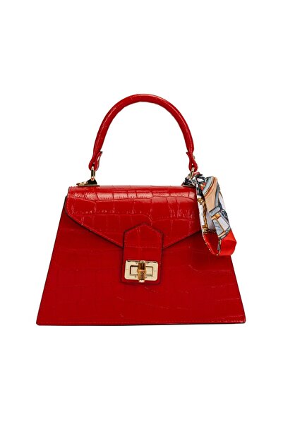 Posete Fagaras Noemi Leather Purse - Red, Casual Bag Made of Genuine Leather, Handbag, Bags