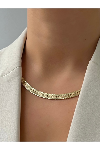 Twinssis Accessories قلادة من الخيزران المطحون من سلسلة خاصة لمتجر المجوهرات