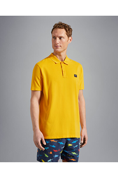 PAUL&SHARK MEN'S KNITTED POLOSHIRT C.WCOTTON