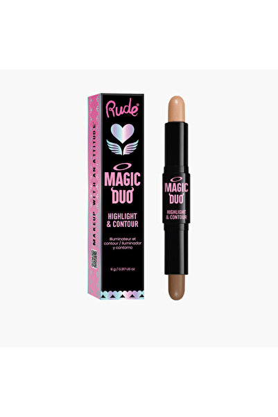 Rude Magic Duo Highlight and Contour Stick - 4.5 gms