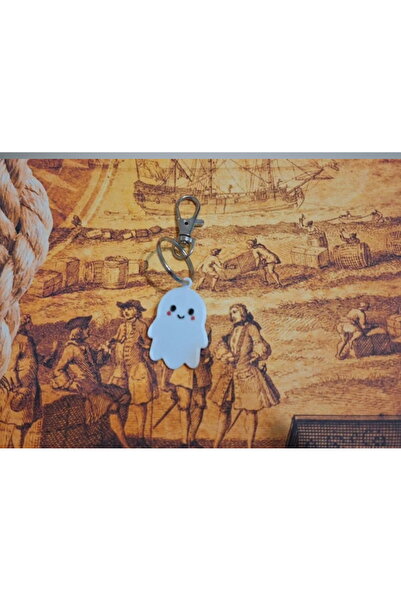 VreauPoster Breloc Breloc cu Fantomă de Halloween - Talisman Drăguț de 4 cm