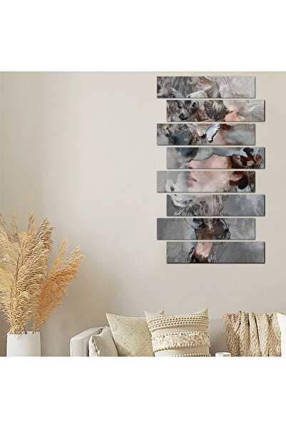 Generic Wall painting - Abstract art - Woman and birds - 21023 - Divided into...