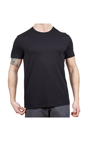 Alpinist Summer Short Sleeve Black Basic Tshirt