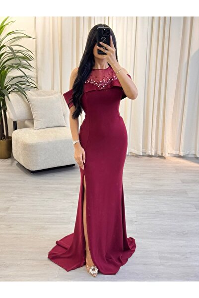 SELSAL soft embroidered evening dress