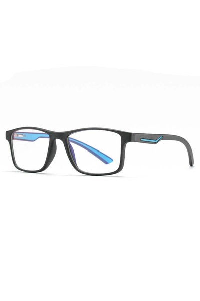 SKYDDAR INNOVATION Blue Light Protection Glasses Unisex/Women, Metal Frames, F2388, set sticker, Black Blue