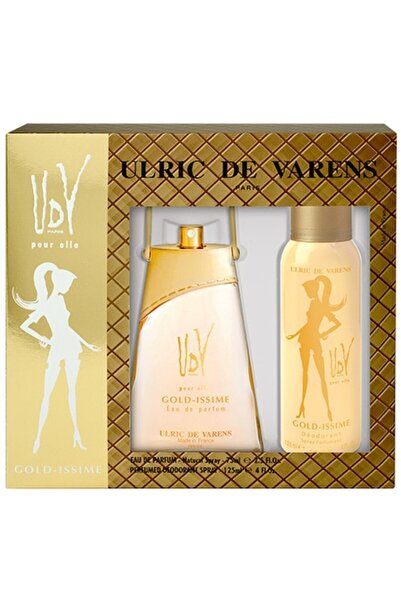 Ulric De Varens Pour Elle Gold-Issime Set – Eau de Parfum 75ml + Deodorant 125ml