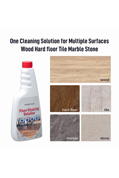 Roborock Detergent compatible with Q5/Q7/Q8/S5/S6/S7/S8/QRevo/Saros/QR/F25/Flexi/Dyad series, 480ml