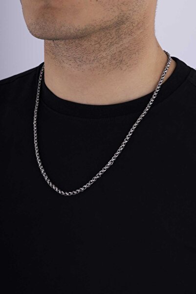 Gümüş Pazarım Gourmet Model Seamless Men's Steel Chain