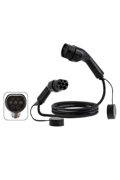 OEM Cablu de încărcare EV tip 2, conector dublu, compatibil cu Tesla, Mercedes, BYD, rezistent la intemperii, 5 m