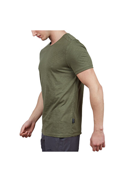 Alpinist Summer Short Sleeve Khaki Basic Tshirt