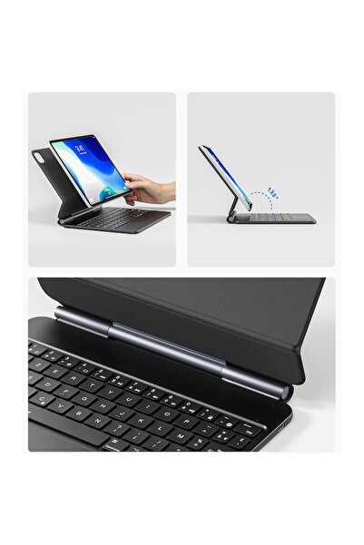 OEM Magnetic keyboard for iPad Pro 11, multicolor lighting, touch panel, dimensions 30x22cm