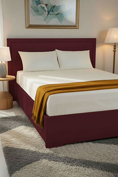 FAVORA 100% Cotton Ranforce Premium Double Elastic Sheet Set - Cream