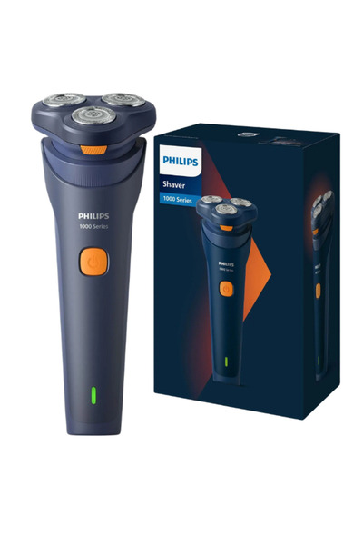 Philips S1880/00 Wet & Dry Men’s Electric Shaver, 27 Self-Sharpening Blades, Dark Blue