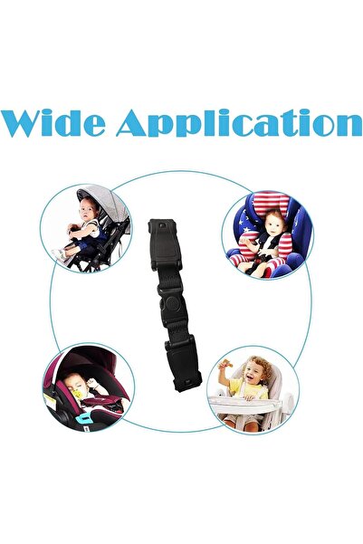 Generic Chest Strap Clip for Car Seat - Anti-Escape Adjustable Safety Buckle (Black)