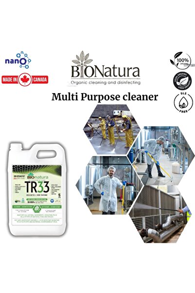 Bionatura TR33 Organic Multi-Purpose Cleaner, 5L — All-Natural, Non-Toxic, Eco-Friendly Surface Cleaner