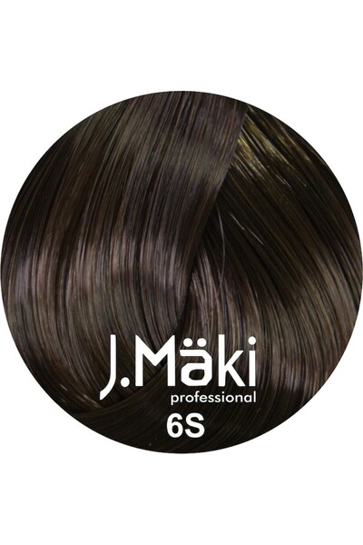 J.Mäki professional Vopsea de păr cu conținut scăzut de amoniac 6S blond nisipos închis 60 ml