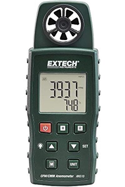 Extech AN510 Cmm/Cfm Anemometer with Type K Measurement, Green