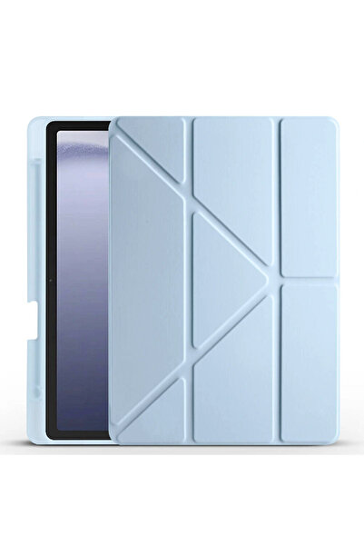 one depot only for quality life Samsung Tab A9 Plus Case Tri Folding Stand Case with Pen Compartment