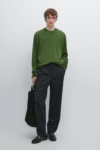 Massimo Dutti Çizgili jogger fit pantolon