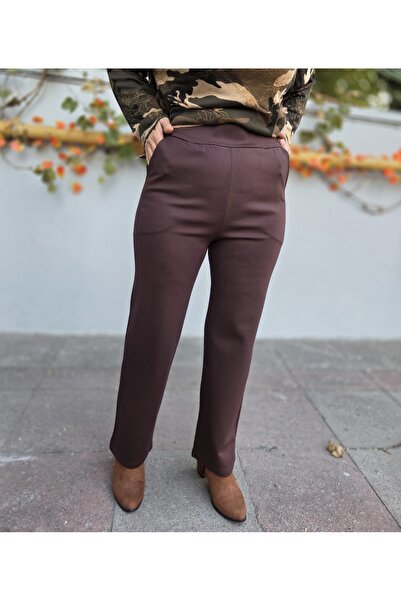 DenizEge Brl Pipe Leg Trousers Brown