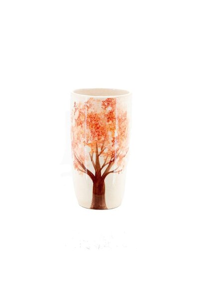 Yerli Seramik Saksı Ağaç Vazo 13*20 Cm