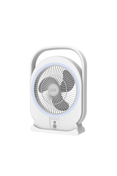 WINNINGSTAR Winning Star Table Fan, 8 Inch, Triple Blade, White, ST-4064