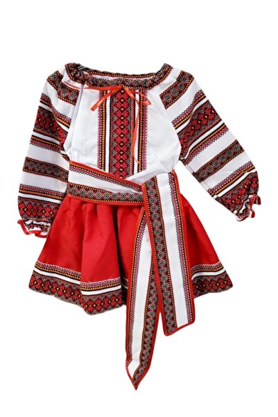 Inovius Costum Traditional - Rochita tradititonala cu broderie - GBY100