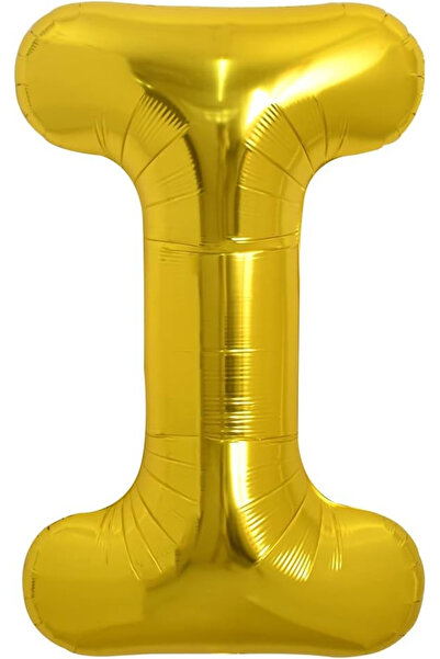 BALON DİYARI I Letter Balloon Gold Gold 78cm Large Size Compatible with Air a...