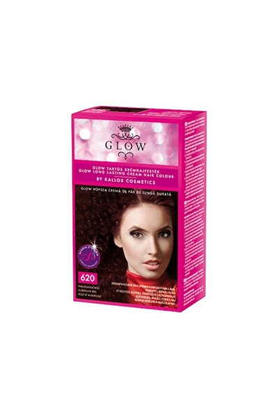 Kallos Cosmetics Kallos Glow hair dye 40ml, No. 620 Reddish aubergine