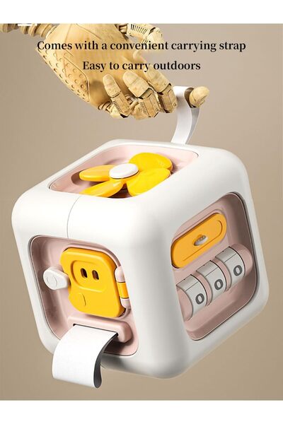 Generic Baby Busy 6-in-1 Sensory Activity Cube for Babies and Toddlers (Green)