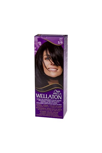 Wellaton Wella Permanent Cream Hair Dye Black No. 2/0