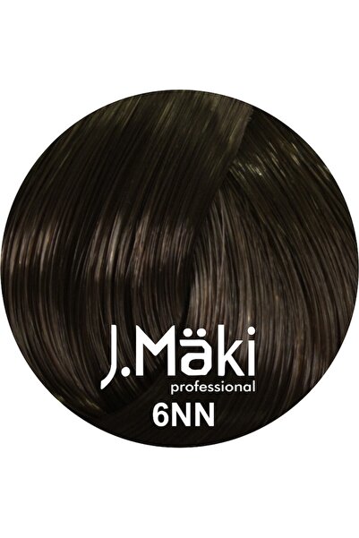J.Mäki professional Vopsea de păr cu conținut scăzut de amoniac 6NN blond închis intens 60 ml
