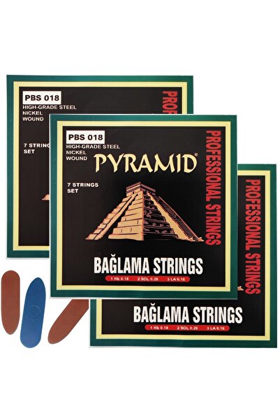 Pyramid 3 seturi de corzi de plasă pentru 3PBS18 cu mâner scurt - cadou pentr...