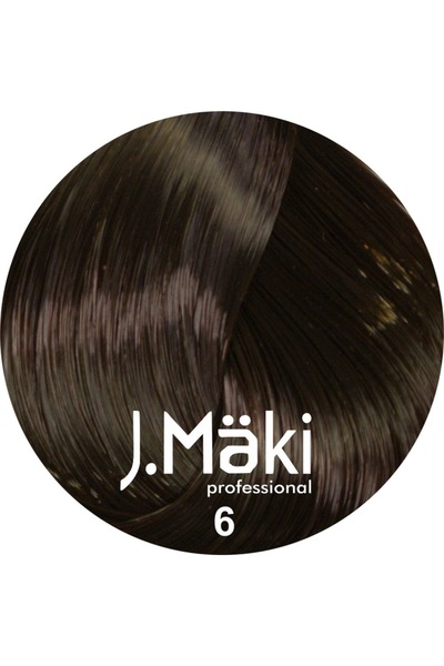 J.Mäki professional Vopsea de păr profesională cu conținut scăzut de amoniac 6 Blond închis 60 ml
