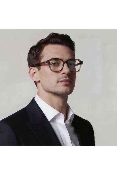 SKYDDAR INNOVATION Blue Light Protection Glasses Unisex/Men, Metal Frames, 2227, Modern Design, set sticker, Black