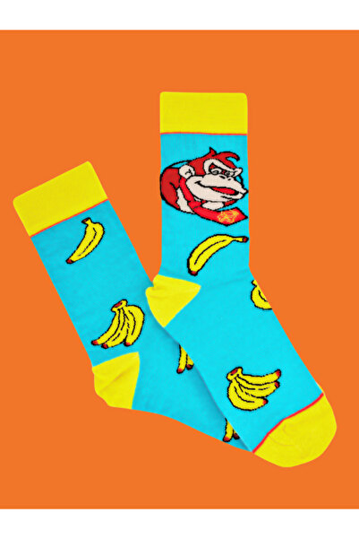 Shuttle Park Special Series Happy Colorful Patterned Monkey Socks Fun Comfortable Stylish Design Style Socks