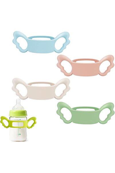Arabest Baby Bottle Handles 4-Pack Silicone BPA-Free Easy-Grip for 6-7cm Bottles