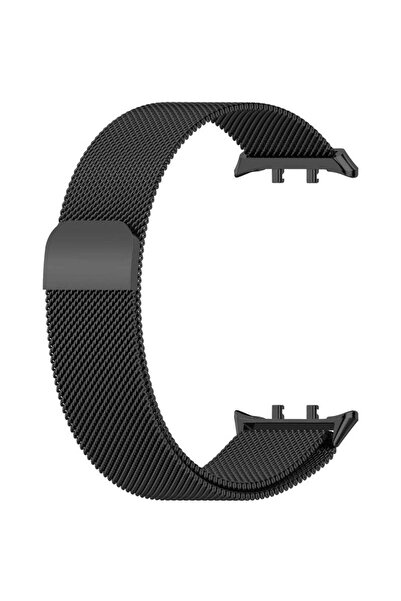 Beauenty Magnetic Strap for Honor Watch5 Stainless Steel Milanese Loop (Black)