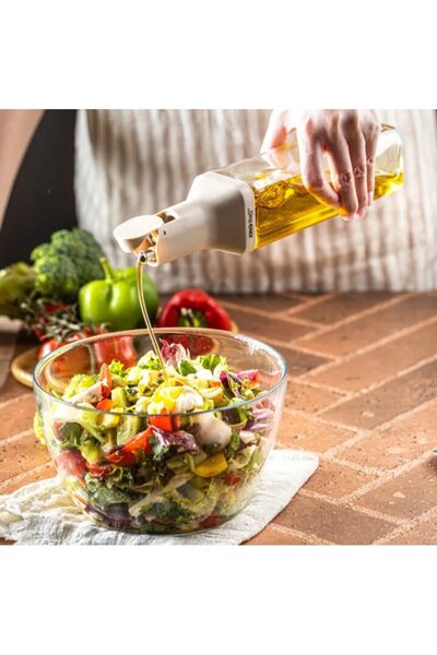 Kinghoff Sticla cu dozator 500 ml pentru ulei si otet, sticla,