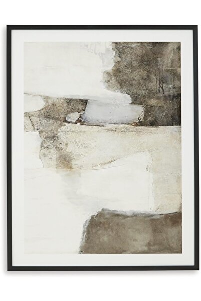 ALAYRA International لوحة فنية جدارية مطبوعة معاصرة مستطيلة الشكل بإطار - ديك...