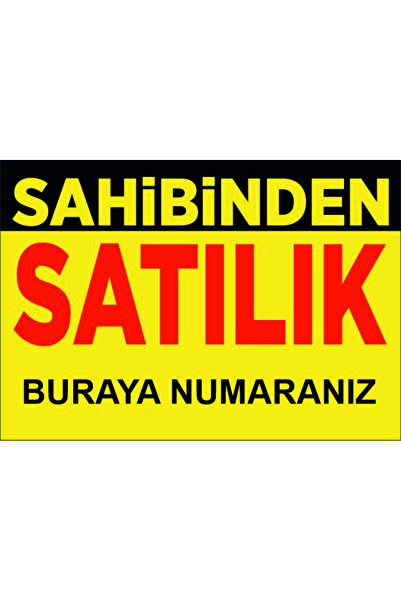 OEM Sahibinden Satılık Afişi – Avrupa Branda Baskı 70x100 cm – Dış Mekan Daya...