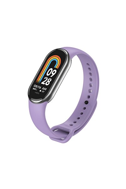 PHN MAG Silicone Strap with Metal PIN for Xiaomi Mi Band 8 / 9 / 10 - PHN Mag, Lilac