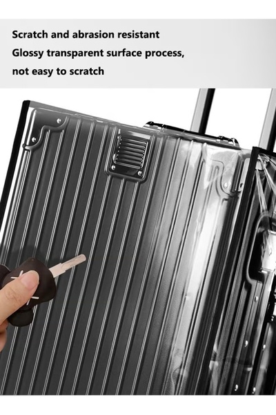 Generic 20/22/24/26/28 inch Suitcase Cover PVC Luggage Cover Protector Waterproof Dustproof