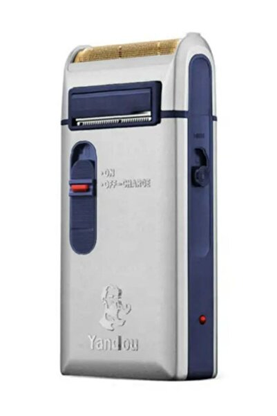 YANDOU ماكينة حلاقة كهربائية قابلة لإعادة الشحن باللون الفضي