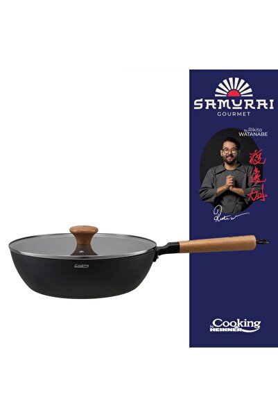 Heinner Tigaie Wok Aluminiu + Capac 28X8 Cm, Rikito Watanabe, Samurai Gourmet, Cooking By