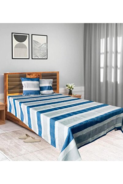 Heinner KS bedspread set 200x220cm zia blue
