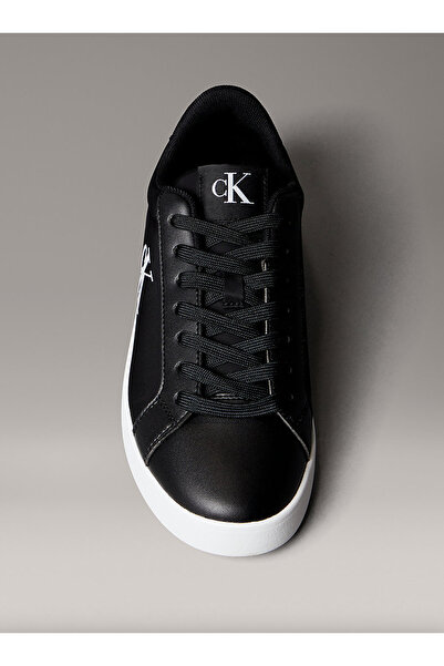 Calvin Klein Leather Embossed Logo Sneakers